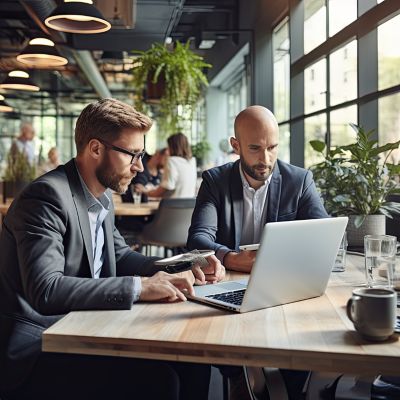 People working in open office space, UPtime | DXC Technology
